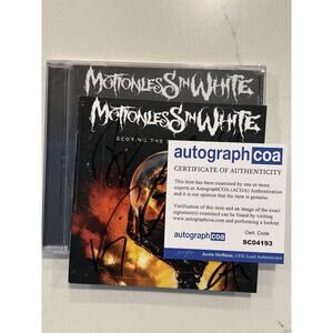 Motionless In White SIGNED Scoring The End Of The World CD COA AUTOGRAPHED #9